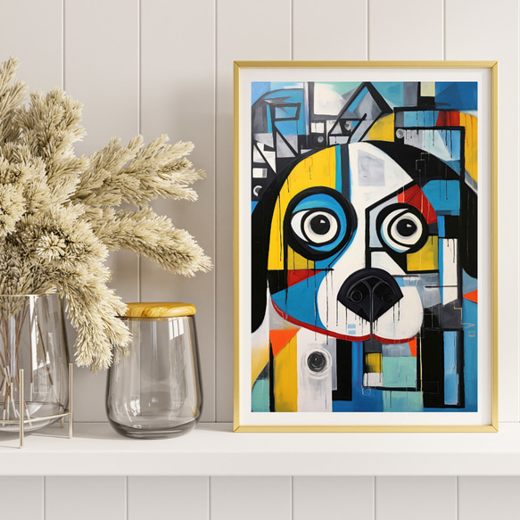 【Wanbism (ワンビズム) - ペキニーズ犬 No.3】アートポスター 犬の絵 犬の絵画 犬のイラスト 8枚目の画像