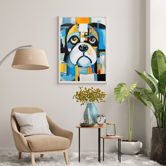 【Wanbism (ワンビズム) - ペキニーズ犬 No.4】アートポスター 犬の絵 犬の絵画 犬のイラスト 7枚目の画像