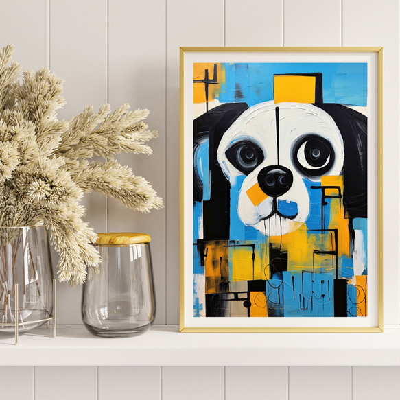 【Wanbism (ワンビズム) - ペキニーズ犬 No.5】アートポスター 犬の絵 犬の絵画 犬のイラスト 8枚目の画像