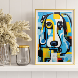 【Wanbism (ワンビズム) - プードル犬 No.1】アートポスター 犬の絵 犬の絵画 犬のイラスト 8枚目の画像