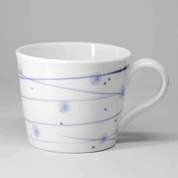 砥部焼 おしゃれ 「マグカップ（ほたる）」 コーヒーカップ コップ 陶器 手作り 窯元 素器工房 suki-105 3枚目の画像