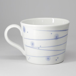 砥部焼 おしゃれ 「マグカップ（ほたる）」 コーヒーカップ コップ 陶器 手作り 窯元 素器工房 suki-105 4枚目の画像