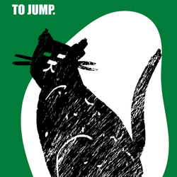 【送料無料】A3・A4ポスター【クロネコ・WAIT FOR THE CAT TO JU】猫/ネコ/にゃんこ/インテリア 2枚目の画像