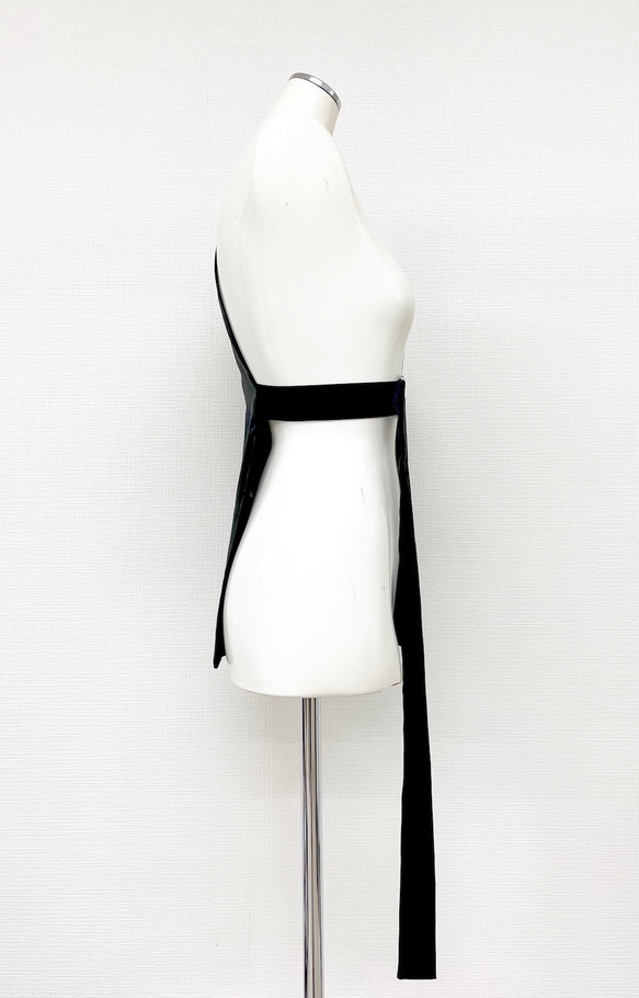 Asymmetry Design Belted Vest ブラック 黒 ガーリー 9枚目の画像