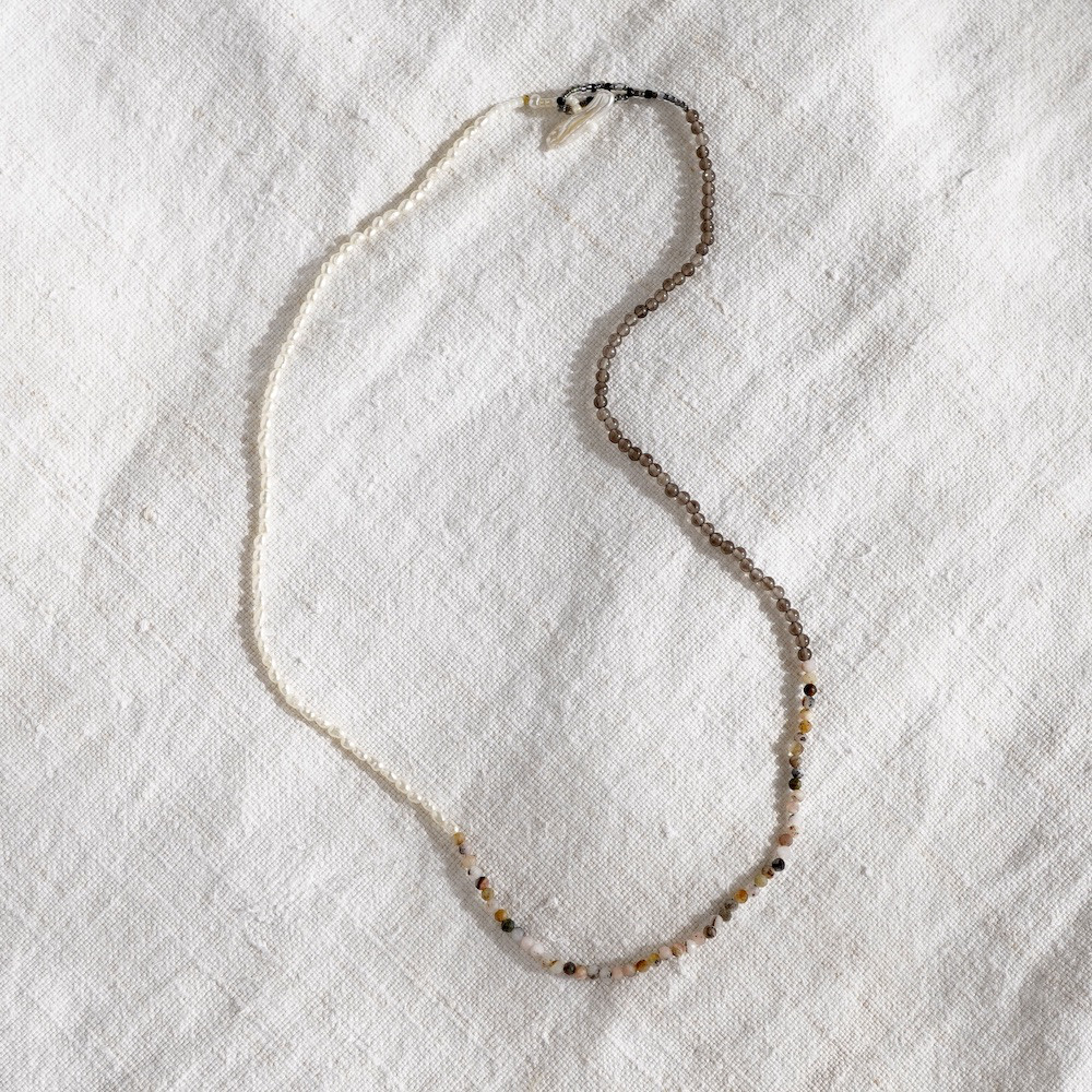 ナチュラルストーンミックスネックレス [OP768]