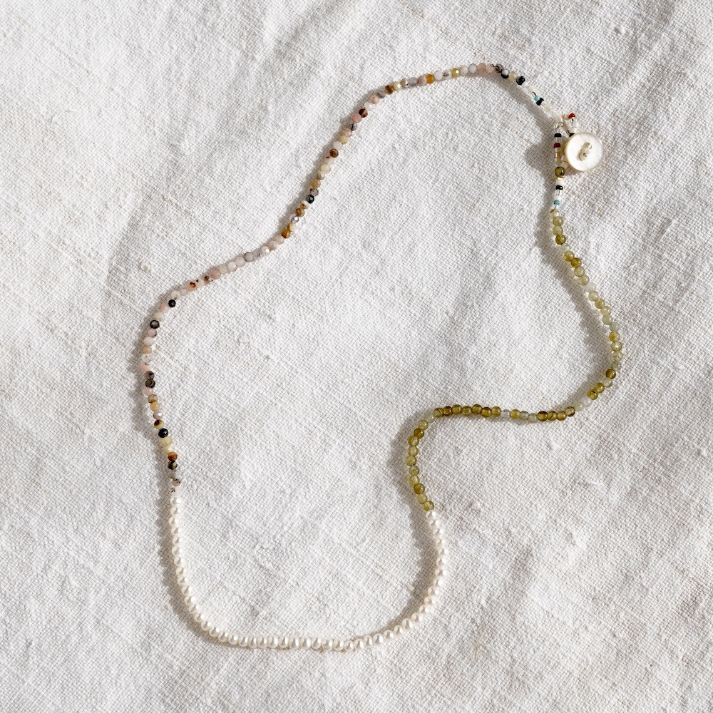 ナチュラルストーンミックスネックレス [OP771]