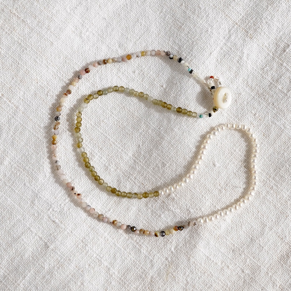 ナチュラルストーンミックスネックレス [OP771]