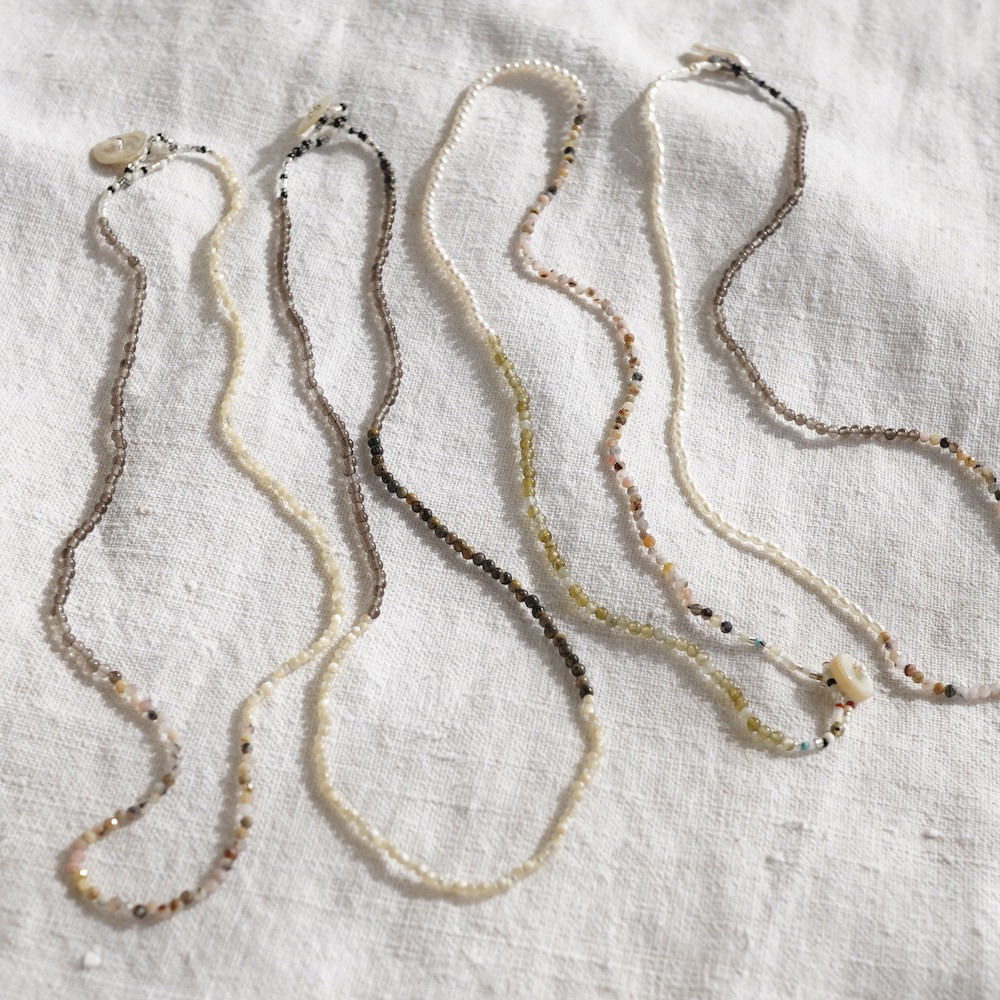 ナチュラルストーンミックスネックレス [OP771]