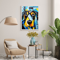 【Wanbism (ワンビズム) - ロットワイラー犬 No.1】アートポスター 犬の絵 犬の絵画 犬のイラスト 7枚目の画像