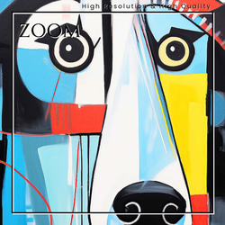 【Wanbism (ワンビズム) - ラフコリー犬 No.1】アートポスター 犬の絵 犬の絵画 犬のイラスト 3枚目の画像