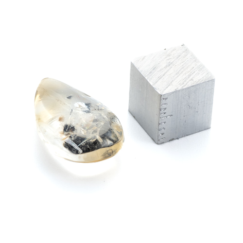 内包物がかわいい希少石】ロマネサイトインシトリン 12.85ct 天然石