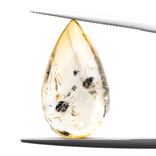 内包物がかわいい希少石】ロマネサイトインシトリン 12.85ct 天然石