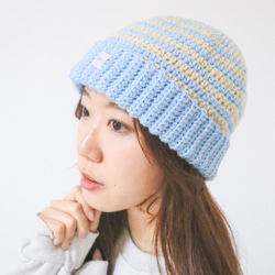 手編み帽子　【なお】　手編み　帽子　ニット　2点セット　ニット帽 手編み帽子 【なお】 手編み 帽子 ニット 2点セット ニット帽
