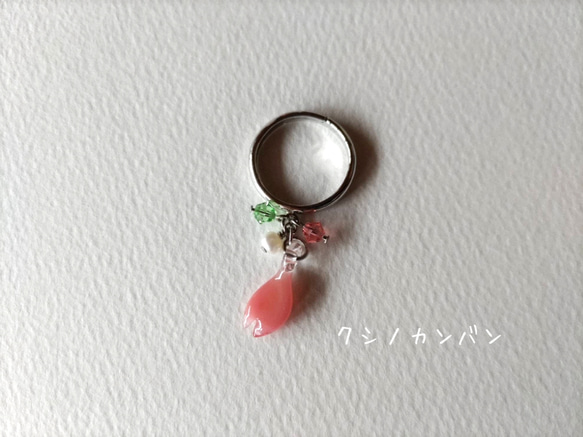 桜ハンドメイド2024 【Creema限定 送料無料】桜の花びらリング 3枚目の画像