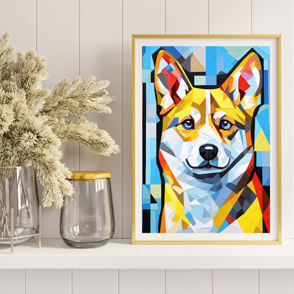 【Wanbism (ワンビズム) - 柴犬 No.1】アートポスター 犬の絵 犬の絵画 犬のイラスト 8枚目の画像