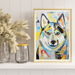 【Wanbism (ワンビズム) - 柴犬 No.2】アートポスター 犬の絵 犬の絵画 犬のイラスト 8枚目の画像