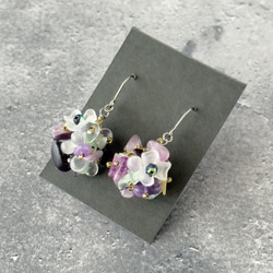 フローライト ピアス（スタッド・一粒） の人気通販｜Creema(クリーマ