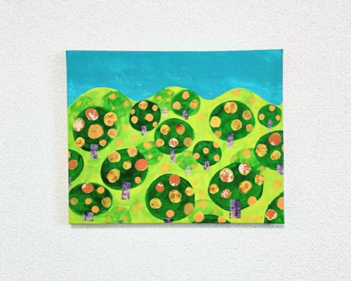 絵画★原画（1点限り）「意識のひずみ（byみかんの皮）」（2021年11月3日） 画像3 / 6＞ミカンの皮がトラに変身!? 話題騒然の“ミカンむき