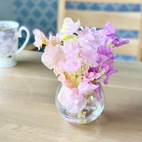 数量限定価格！本物みたい！ふんわり夢色スイートピー【お手入れ要らず  