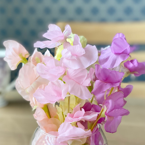 数量限定価格！本物みたい！ふんわり夢色スイートピー【お手入れ要らず  