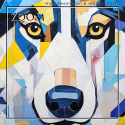 【Wanbism (ワンビズム) - シベリアンハスキー犬 No.3】アートポスター 犬の絵 犬の絵画 犬のイラスト 3枚目の画像