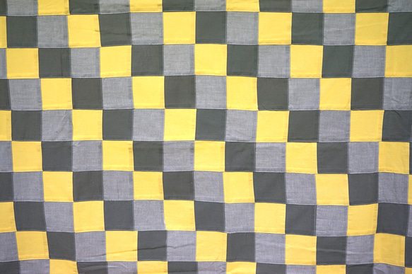 パッチワーク生地　無地【3/437】YELLOW×GRAY　105ｃｍ×50cｍ　◆50ｃｍ単位生地 5枚目の画像