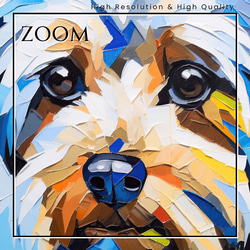 【Wanbism (ワンビズム) - ヨークシャーテリア犬 No.5】アートポスター 犬の絵 犬の絵画 犬のイラスト 3枚目の画像