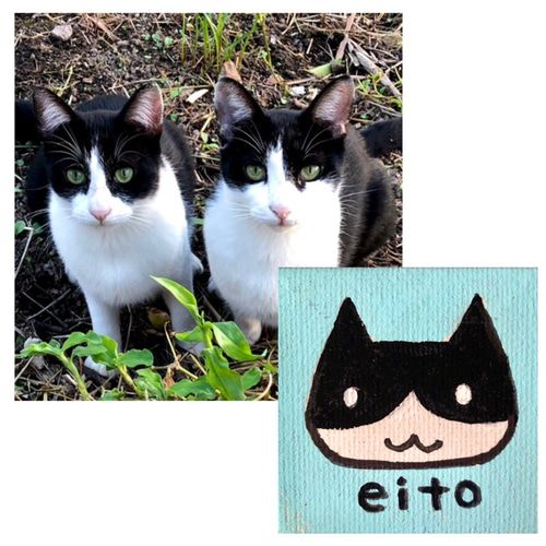 ご予約品　【猫の絵】　絵画　イラスト　アクリル画　キャンバスアート　ポップアート ご予約品 【猫の絵】 絵画 イラスト アクリル画 キャンバス