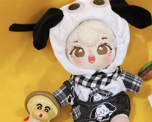 20cm ぬいぐるみ ドール 狗巻棘 着せ替えぬいぐるみ 1点のみ 狗巻棘 ぬいぐるみ 呪術廻戦 着せ替え 20cm ワタ人形の通販 by