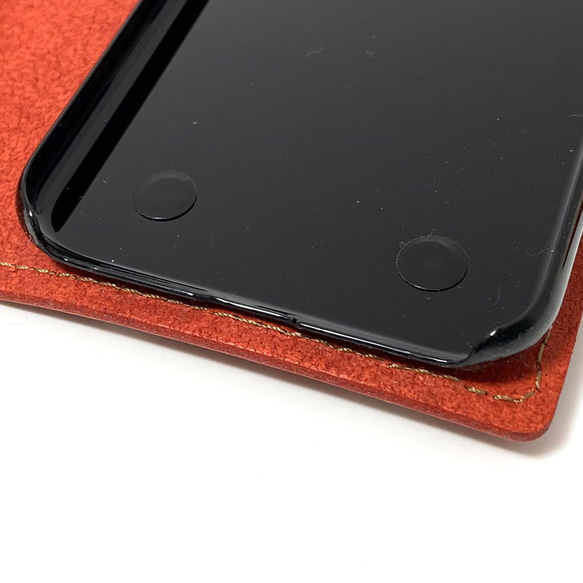 送料無料 手帳型 スマホケース iPhone 6 6s 7 8 SE 第二世代 第三世代 用 革 レッド 6枚目の画像