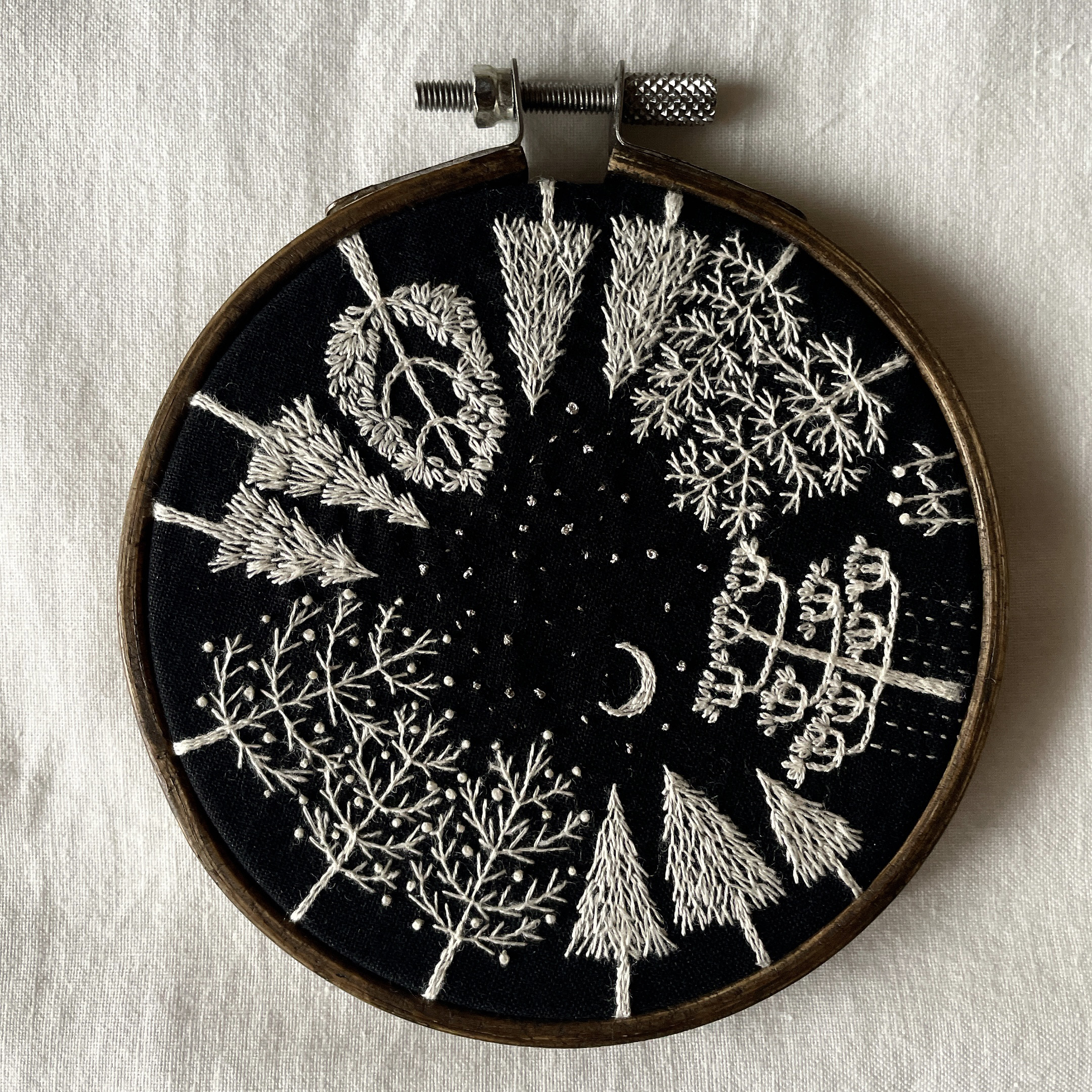刺繍 壁飾り