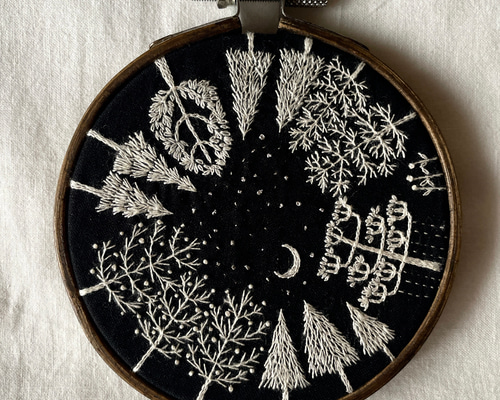 刺繍タペストリー　インテリア雑貨 144608df922d2c177f21a8f7d20ac0