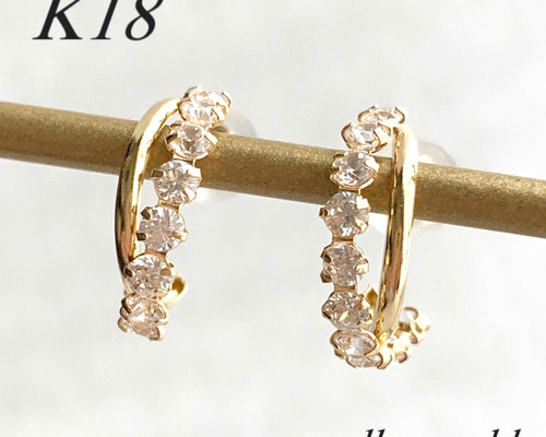 本日限定 ジルコニア フープ 18k s925 刻印 CZ ダイヤ ゴールド 6b26abe2cdf2858eba35b940bf9e42