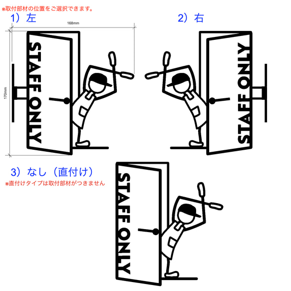 『ユニークスタッフルームサイン_STAFF ONLY』_NO ENTRY_063 12枚目の画像