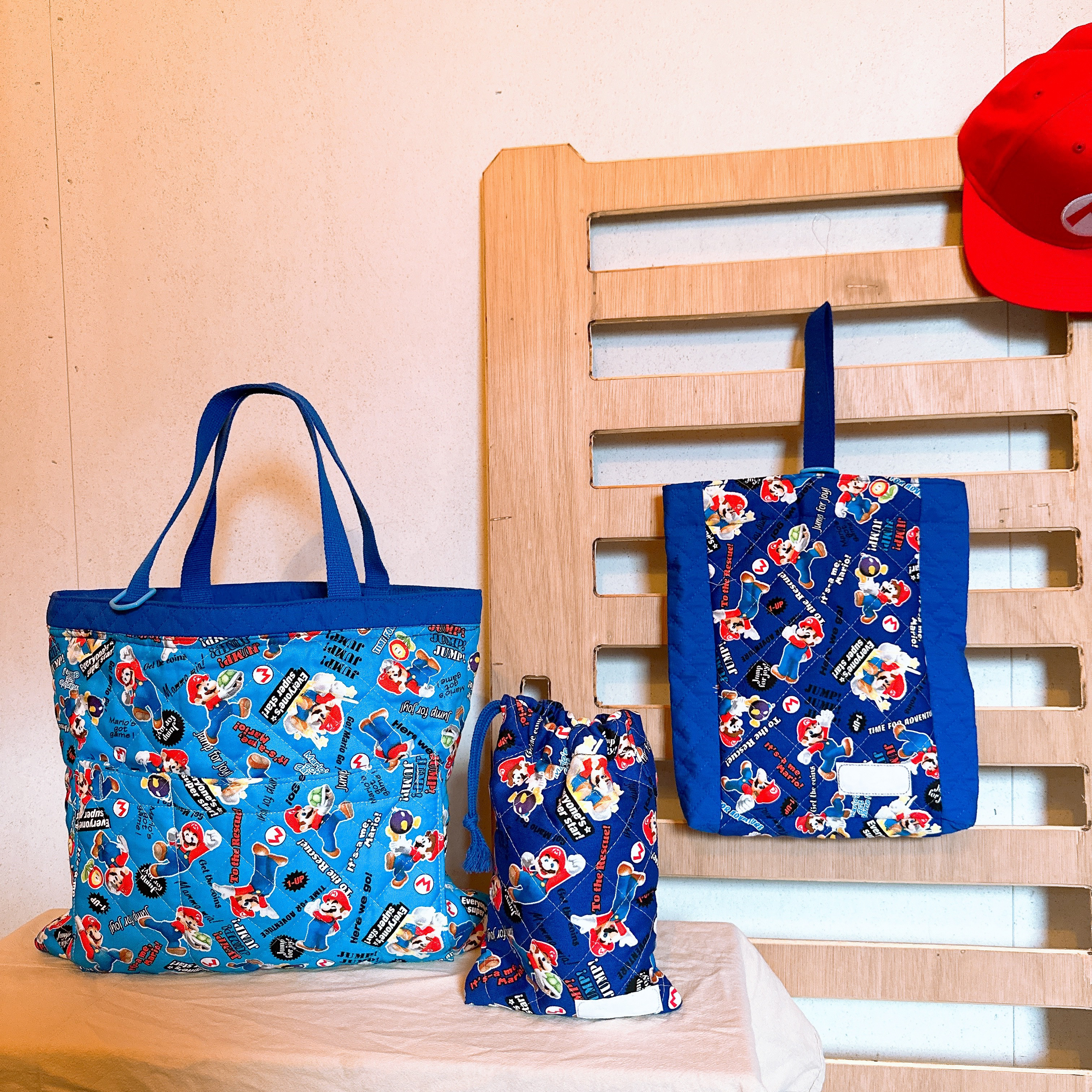かにみそ⭐︎レッスンバッグ等3点⭐︎女の子入園入学グッズハンドメイド りん⭐︎レッスンバッグ等3点⭐︎入園セット入学セット女の子