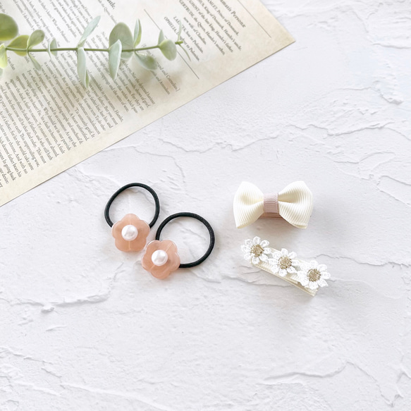 お花のヘアゴム・ヘアクリップセット ベビー 赤ちゃん キッズ 子ども ヘアピン リボン 人気・おすすめ｜使いやすい・旅行におすすめ 品質保証 全国発送 日本国内発送・最短翌日お届け