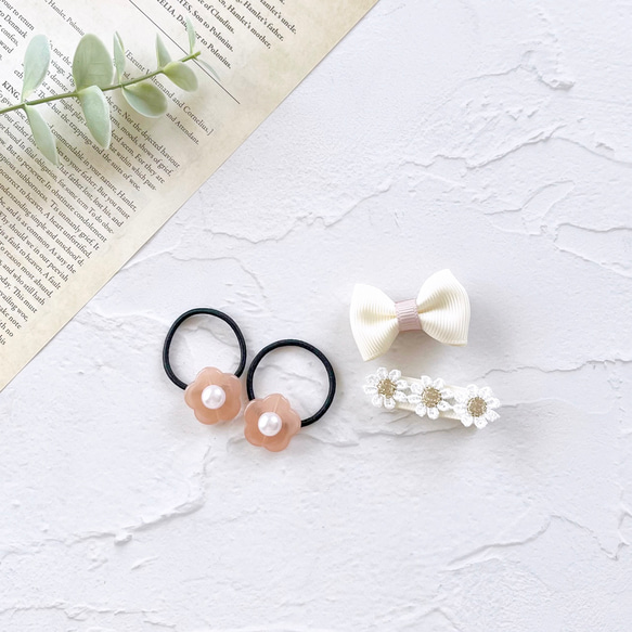 お花のヘアゴム・ヘアクリップセット ベビー 赤ちゃん キッズ 子ども ヘアピン リボン 人気・おすすめ｜使いやすい・旅行におすすめ 品質保証 全国発送 日本国内発送・最短翌日お届け