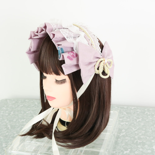 式部×帯紐ボンネット風ヘッドドレス ヘッドドレス(アクセサリー 式部×帯紐ボンネット風ヘッドドレス ヘッドドレス(アクセサリー