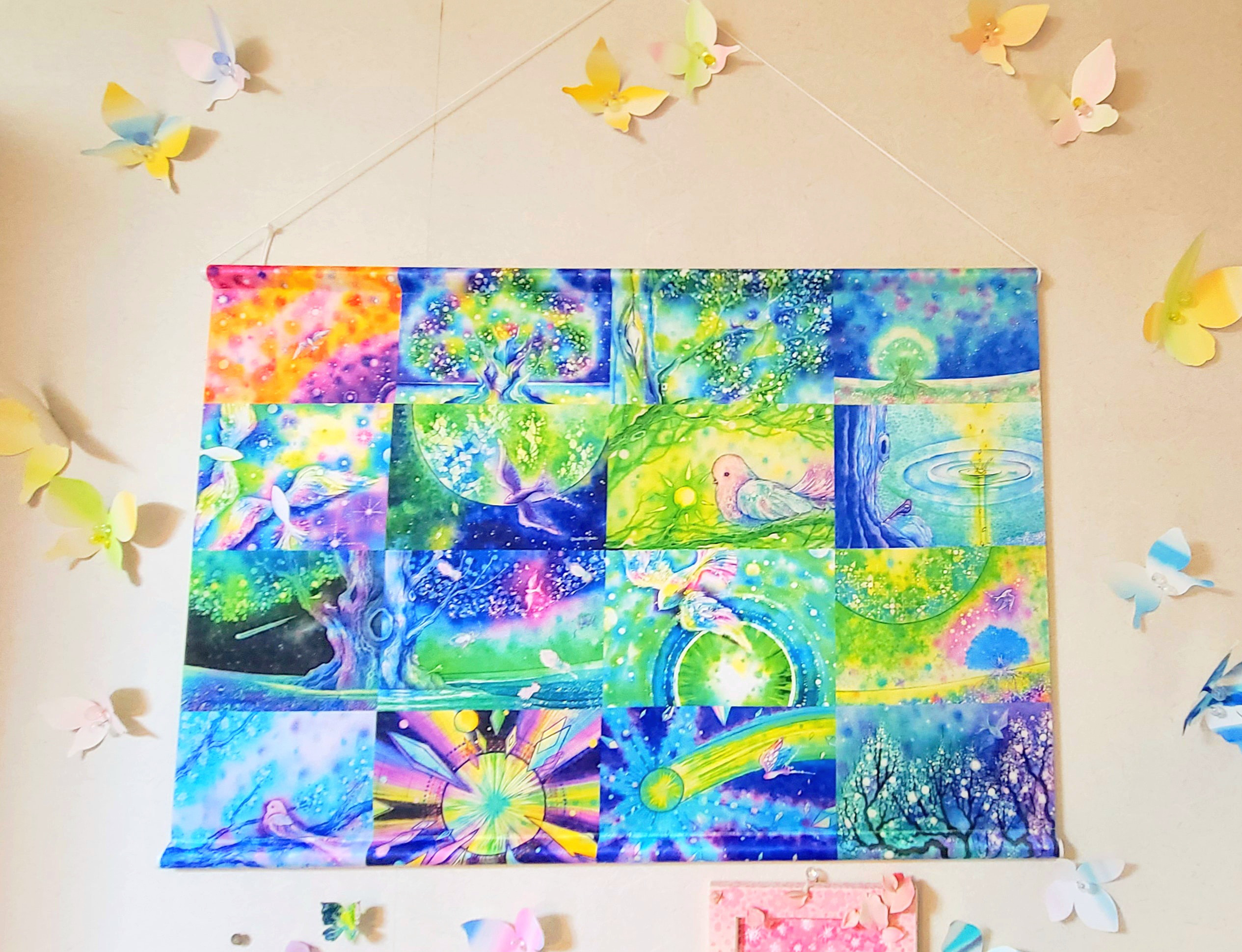 B2タペストリー　”星の鳥の生まれるところ挿絵全種類”