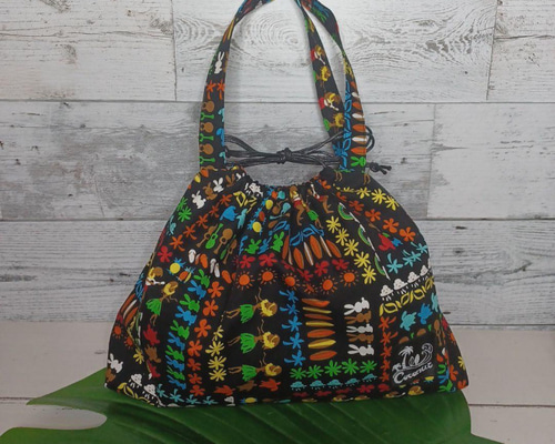 にゃー様 ハワイアンバッグ イプケース 巾着 巾着型ハワイアンキルト