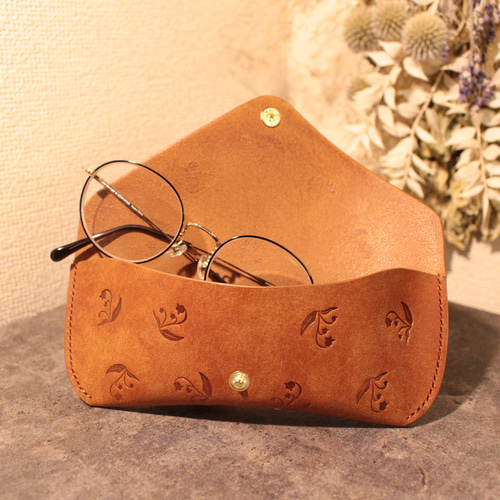 Arts & Science Balloon glasses case 茶色 Arts & Science Balloon