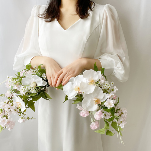 桜バレリーナブーケ 和装ブーケ 白無垢ブーケ ブーケ SAYURI