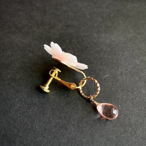 桜さくら】ピアス／イヤリング 春の誕生花2025 桜ハンドメイド