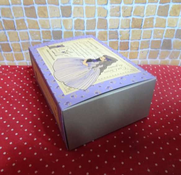 猫のイラストペーパーBOX入にネコの形のクッキー７袋詰め合わせ♪(=^・^=) 5枚目の画像