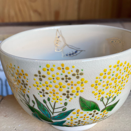 色絵 菜の花に透かし蝶々 抹茶茶碗 茶碗・めし碗 清香〜きよか〜 通販