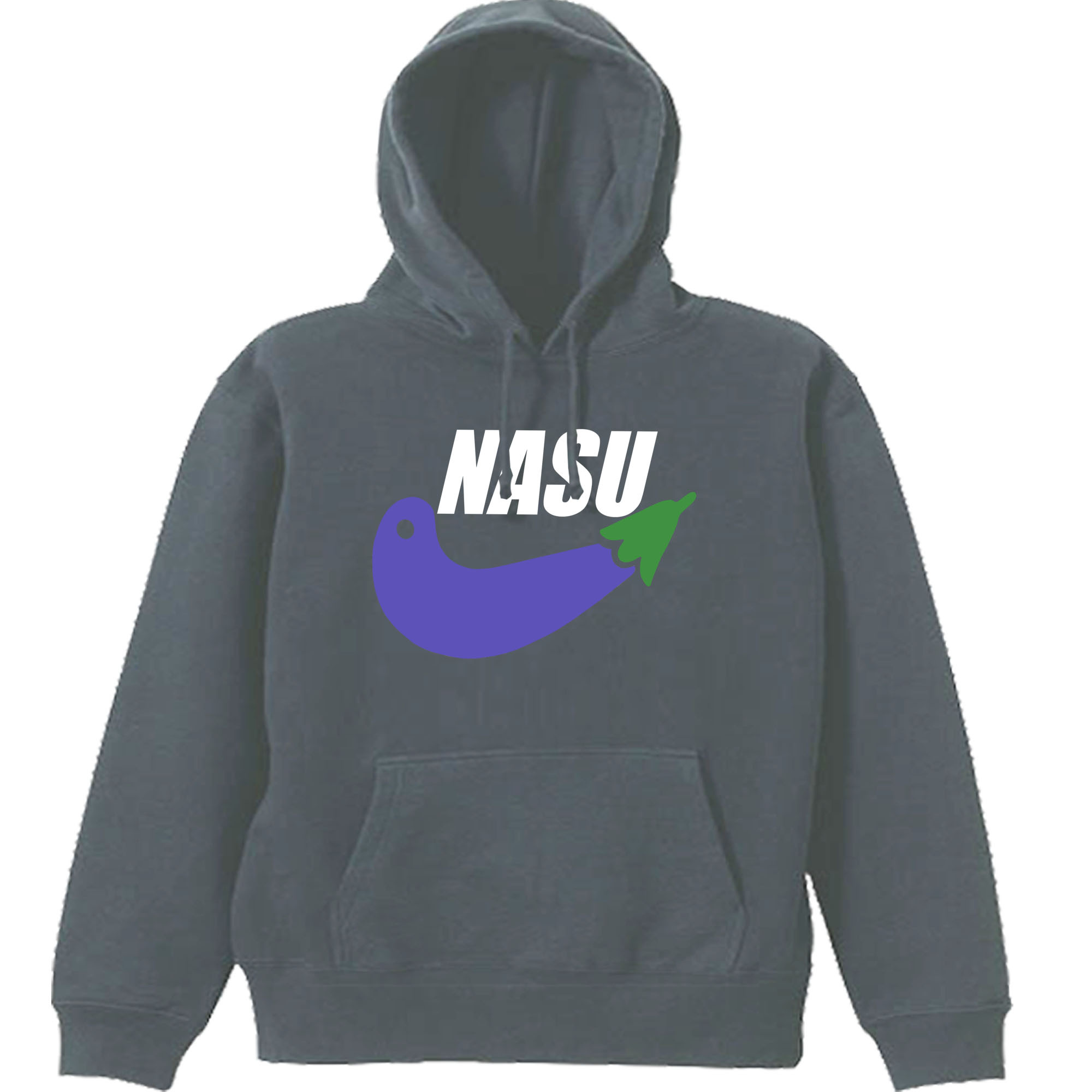 【パロディ/8.4ozパーカー】NASUなすび 長袖 面白い おもしろ プレゼント フード