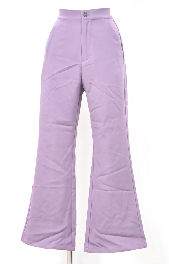 Basic Flare Pants (Light Purple) パープル 紫 ガーリー 6枚目の画像