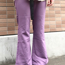 Basic Flare Pants (Light Purple) パープル 紫 ガーリー 3枚目の画像