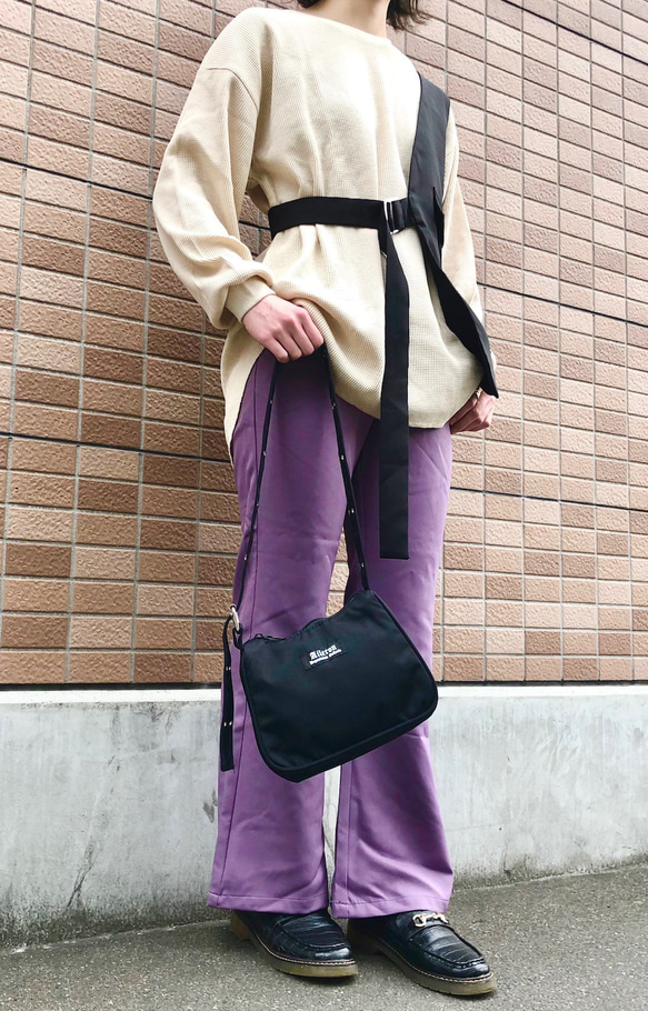 Basic Flare Pants (Light Purple) パープル 紫 ガーリー 4枚目の画像