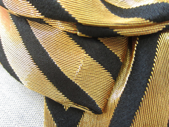 【アウトレット】髪飾り　リボン✿金襴 　金②　成人式　卒業式　着物　袴　振袖　ウェディング 8枚目の画像